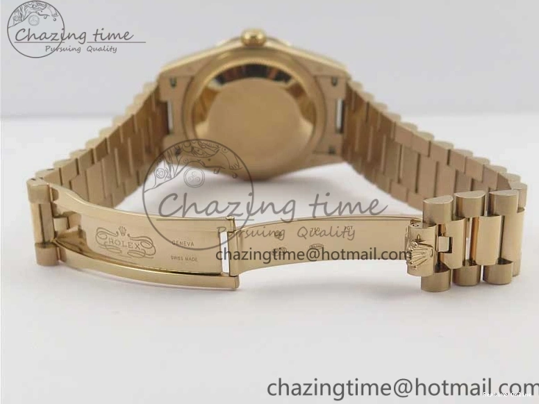 0111 Sophisticated Day-Date 36 RG 128239 Bp Maker Best Edition Silver Dial on RG President Bracelet 3132